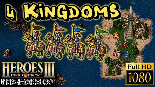 4 Kingdoms | Map Review | Might & Magic Heroes III [HD] - 4 Kingdoms