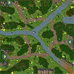 Download map Crossing the rivers - heroes 5 maps
